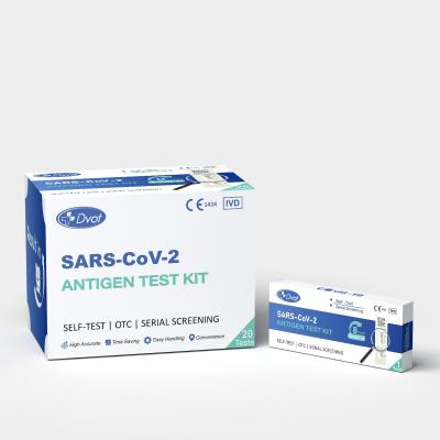 China Nasopharyngeal Swab/Nasal Swab Diagnostic Kit SARS-CoV-2 Antigen Rapid Test for sale