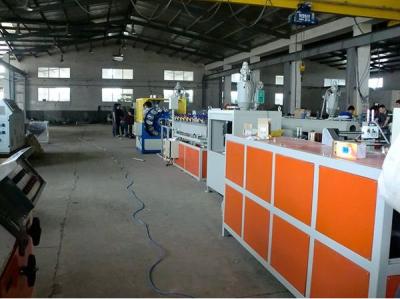 China Plastic PVC Pipe Extrusion Line , PVC Fiber Reinforced Hose Extrusion Machine / Soft Pipe Production Line for sale