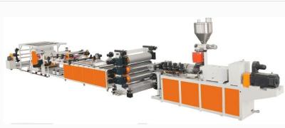 China Decorative PP Plastic Sheet Making Machine , Single Screw Plastic Sheet Extruder , PP PE Sheet Machinery for sale