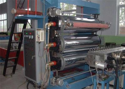 China Máquina plástica del extrusor de hoja, cadena de producción plástica de la hoja del PVC de Bule del tornillo doble en venta