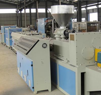 China High Output PVC Twin Screw Extruder Machine , PE PPR PVC Pipe Extrusion Machine for sale