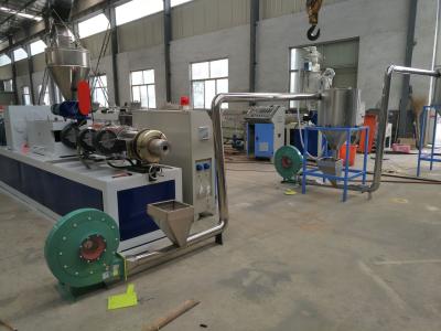 China PVC Hot Cut Plastic Granules Machine , Twin Screw Granulation Production Line for sale