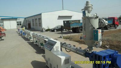 China Water Plastic Pipe Extrusion Line , Pe Ppr Pp Plastic Pipe Extruder Making Machine for sale