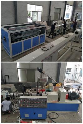 China PLC Control Plastic Pipe Extrusion Line Automatic PVC Pipe Cutting Machine for sale