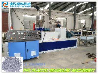 China PVC Hot Cutting Plastic Granules Machine , PVC Plastic Pelletizing Extruder for sale