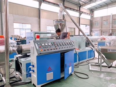 China konischer Doppelschneckenextruder Schraube 40k/H zwei PVCs WPC zu verkaufen