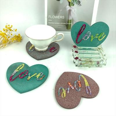 China Viable Fast Delivery Irregular Coaster Rack Storage Molds Epoxy Resin Decoration Silicone Home Casting Molds for sale