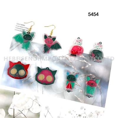 China High Quality Viable Halloween Bat Set Earring Silicone Mold For Women Personal Decoration Earring Mold for sale