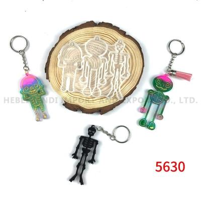 China Sustainable Wholesale Best Price Halloween Skeleton Resin Head Chain Cool Silicon Molds for sale