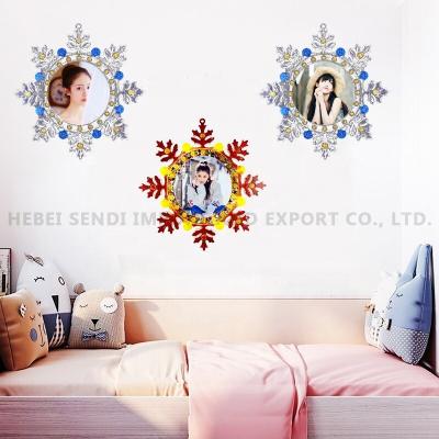 China Quick Viable Epoxy Resin Picture Frame Delivery Christmas Palm Trees Bells Gingerbread Snowflake Shape Silicone Mold for sale