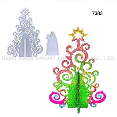 China Viable in Stock Christmas Tree Jewelry Earring Epoxy Resin Silicone Molds Wholesale for sale