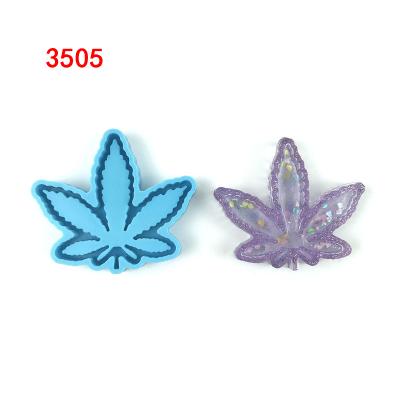 China 3505 Silicone Weed Quicksand Box Handmade Shaker Silicone Mold DIY Resin Jewelry Findings Pendant Water Injection Charms Mold for sale