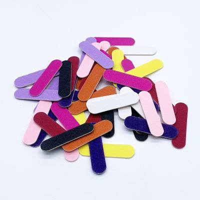 China Double Pedicure Art Tools Cute Nail File 100/180 Mini Nail File Custom Colorful Sandpaper Manicure for sale