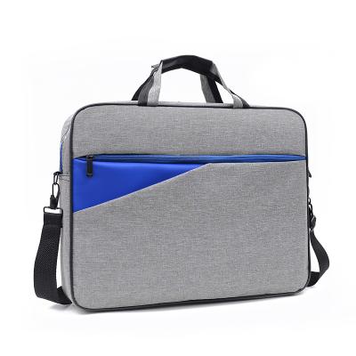 China Cheap Classic Oxford 2023 Men's Laptop Bag Custom Gray Business Office Conference Package Shoulder Tote Computer Color Oxford Men's Laptop Bag For Gift for sale