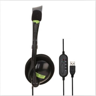 China Hot Selling Headband Factory Price Wired Headphones With USB Plug For Game And Study for sale