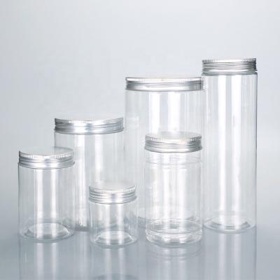 China Custom 50ml-3400ml Food Round Square Plastic Jars With Lids Screw Cap Containers For Disposable Food for sale