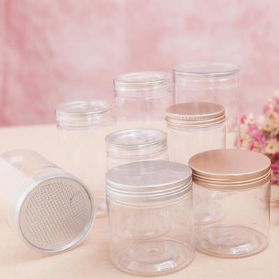 China Manufacturer 100ml 200ml 300ml 500ml cosmetic clear plastic jar container for cream and food for sale