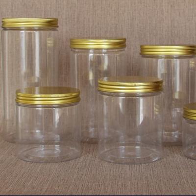 China Empty Plastic Food PET Clear Cream Jar Container With Foil Caps For Food for sale