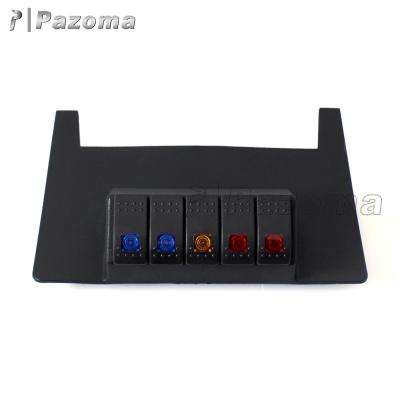 China PMMA Car Accessories Black 12-24V 20A PMMA Lower Dash / Switch Panel For Jeep Wrangler JK 2011-2017 for sale