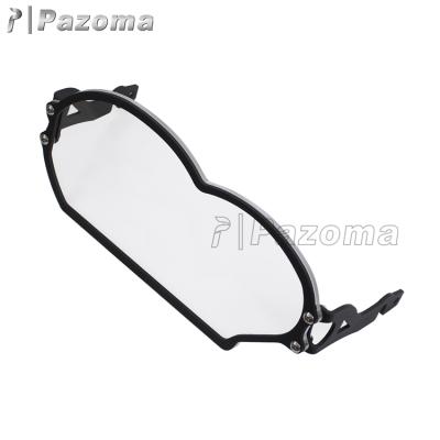 China steel bracket & Clear ABS Plastic Cover Lens Motorcycle Headlight Cover Guard For R1200 GS 2005-2012 for sale