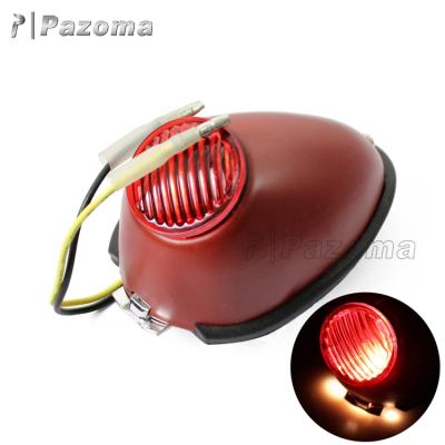 China PAZOMA High Quality Steel And Plastic Steel Tail Motorcycle 12V Light Red Tail Lights For Zundapp DB DS DBK KS KS750 for sale