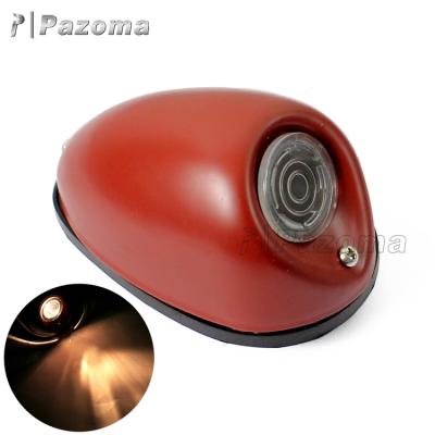 China PAZOMA high quality steel and plastic tail light 12V light red tail lights for motorcycle for sale