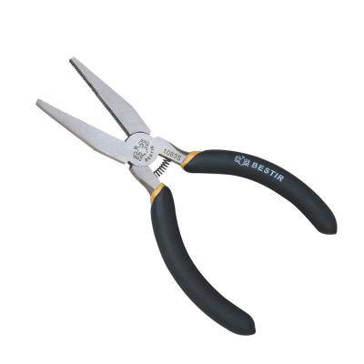 China FUNCTIONAL MULTI BESTIR professional manufacturer high quality steel black handle Sharp-nose industrial cutinh pliers for sale