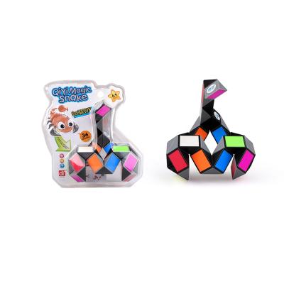 China 100% Eco-friendly 36 Blocks Magic Snake Puzzle Magic Cube Toys Puzzles Education Toys for sale