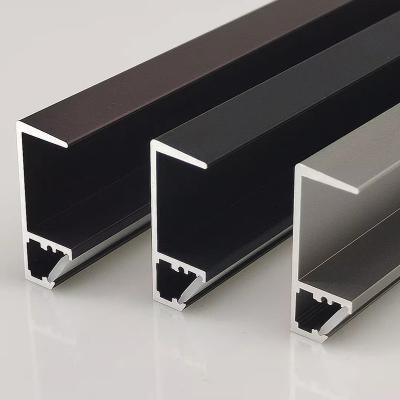 China Modern It is suitable for 18mm laminate ultra-thin light-emitting aluminum profile without grooving cabinet LED bar profile for sale