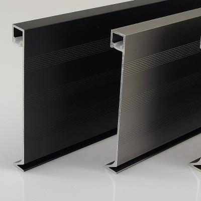 China Decorations Metal aluminum baseboard with Led Simple 8 cm baseboard wire board led baseboard lighting for sale