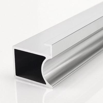 China Modern Silver shiny polished aluminum profile Bathroom mirror Mirror frame Bathroom profile Aluminum trough for sale