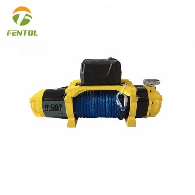 China AUTO High speed power winch mini 12v 9500lbs electric winch for sale