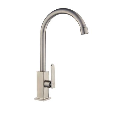 China Metered Faucets Deck Mounted Single Handle Bathroom Sink Faucet Luxurious Hand Wash Stainless Steel Basin Faucet for sale