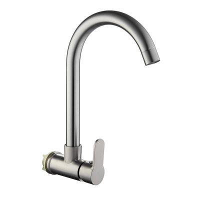 China New Style Modern High Neck Hotel Bathroom Kitchen Sink Arc Curved Home Faucet for sale