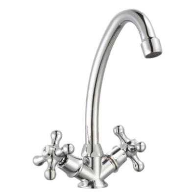 China 5 Years Warranty Popular Bulk Wholesale Zinc Alloy Double Handle Commercial Sink Faucet Modern 5 Years Warranty for sale