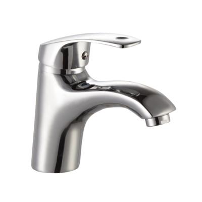 China Hot and Cold Faucets Hot Selling Basin Faucet Single Handle Elegant Plating Glossy Basin Metered for sale