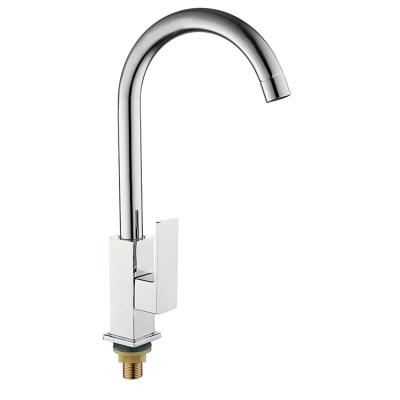 China Metered Faucets Light Up Luxury High Grade Zinc Alloy Modern Large Neck Rotary Plating Basin Faucet for sale