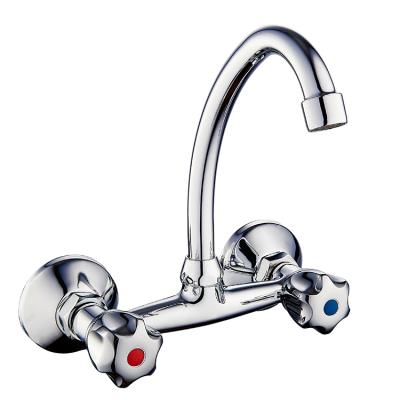 China Metered Faucets 2021 Bathroom Swan Neck Shower Faucet Plating Universal Rotating Cold Single Hole Faucets for sale