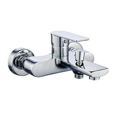 China Without Slide Bar Wall Mount Faucet Single Hole Bathroom Waterfall Waterfall Cooling Single Tub Faucet for sale