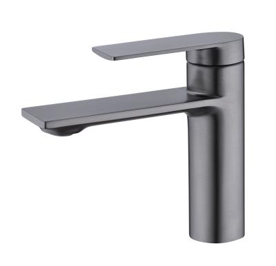 China Metered Faucets Drawing Gun Gray Basin Faucet Copper Hot And Cold Basin Faucet Creative Personality Bathroom Basin Faucet for sale