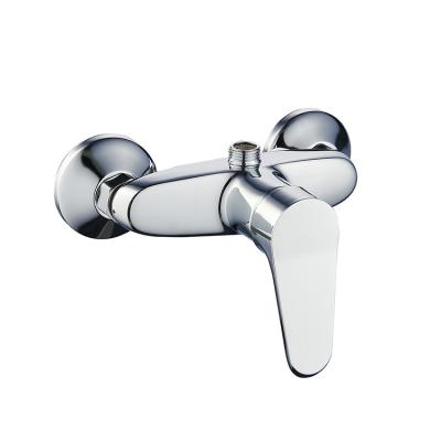 China Without Slide Bar Factory Manufacture Various Handle Modern Brass Single Handle Bathroom Shower Wall Mounted Faucet for sale