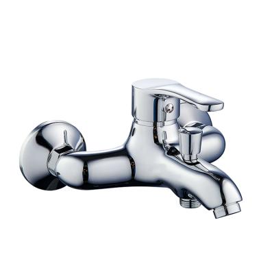 China Hot Selling Metered Faucets Drawing Plating Bath Faucet Hot And Cold Bath Faucet Personality Bathroom Shining Bath Faucet for sale