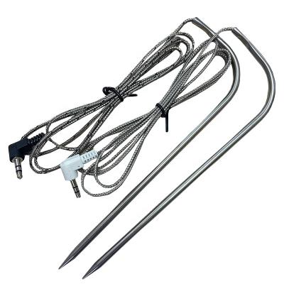 China Traeger stainless steel meat probe set. Black and white sensors fits many models for sale