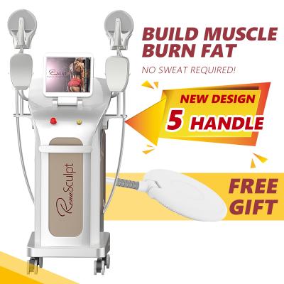 China 2021 Newest Renasculpt Teslasculpt Weight Loss Slimming 5 Handles Muscle Stimulator EMS Body Sculpting Machine for sale