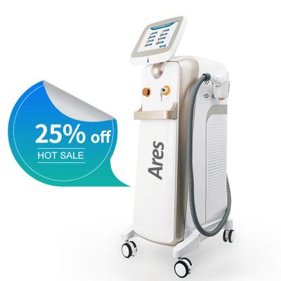 China Hair Removal New Arrival Ares 3 2022 Wavelength 755 808 1064 HSPC Cooling Permanent Diode Laser Hair Removal Machine Price for sale