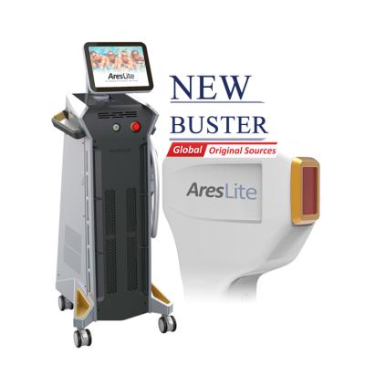 China Hair removal newcomer! ! ! Pro 100 million Areslite 755 808 1064 diode laser laser removal hair machine price for sale