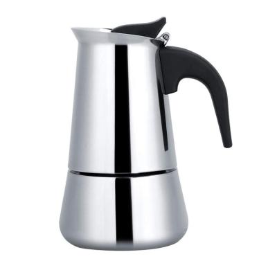 China Minimalist Promotional Goods Using European Classic Stainless Steel Portable Heating Coffee Maker for sale