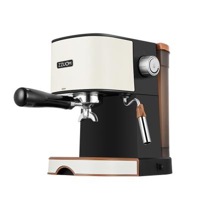 China Hotel vintage style household coffee maker large capacity italian semi-automatic desktop coffee maker commercial electric machine for sale