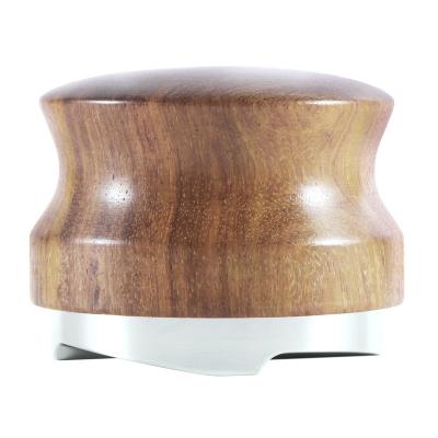 China New Arrival Viable 51/53/58mm Stainless Steel Coffee Tamper Rosewood Coffee Dispenser Handle Adjustable Wooden Coffee Tamper for sale