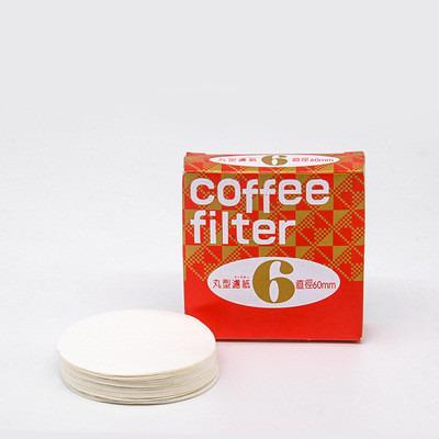 China Hot Selling Business Number 6 Coffee Filter Paper 100 PCS Round Coffee Filter Paper Diameter 60mm Coffee Filter Paper for sale